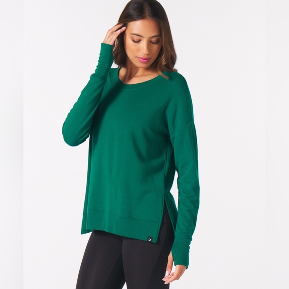 Glyder Green Long Sleeve Relaxed Sweatshirt - Picture 1 of 11